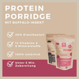 Mybugbar Protein ("20% Eiweiss Anteil) Porridge mit Buffalo-Insekt