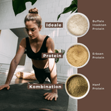 Verschiedene Protein Quellen im Mybugbar Protein Shake