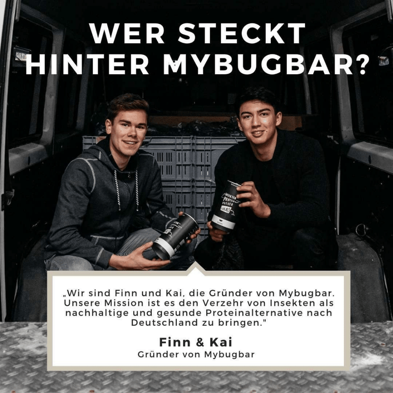 Die Gründer von Mybugbar: Finn und Kai